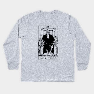 Tarot the emperor Kids Long Sleeve T-Shirt